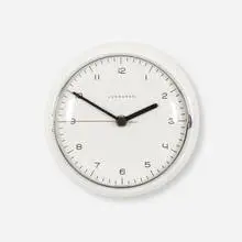Max Bill, wall clock, 1954, glazed porcelain, aluminum, glass, enameled aluminum