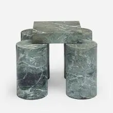 Massimo Vignelli, coffee table, c. 1985, marble