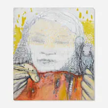 Irving Petlin, Sarah and Yukel, 1995, oil on canvas over board