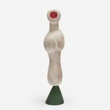 Sidney Geist, Red Eye, 1948, painted wood
