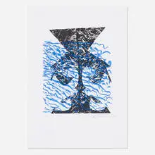 Lynda Benglis, Anchor 4, 2010, etching on paper