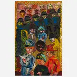 Peter Dean, Chicago, 1969, oil on board