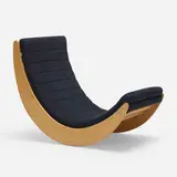 Verner Panton, Relaxer 2 rocking chair, 1974, beech, upholstery