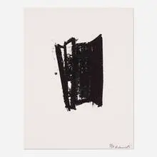 Sketch #6 by Richard Serra, 1981, lithograph on paper, sold Jul 2019