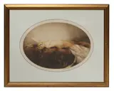 Untitled by Louis Icart, 1888, 1888-1950) 'Venus' hand-coloured etching and aquatint of a reclining goddess, sold May 2021