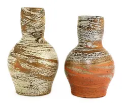 Micki Sclossessingk, Micki Sclossessingk (b.1949) two stoneware vases