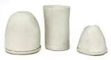 Dan Kelly, Dan Kelly (b.1951), three white glazed stoneware vases