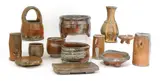 Micki Schloessingk, Micki Schloessingk (b.1949), thirteen salt-glazed stoneware items