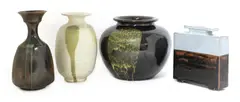 Poh Chap Yeap, Poh Chap Yeap (Chinese-British, 1927, four stoneware vases