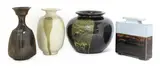 Poh Chap Yeap, Poh Chap Yeap (Chinese-British, 1927, four stoneware vases