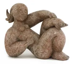 Vanessa Pooley, Vanessa Pooley FRBS (b.1958), a marble patinated bronze