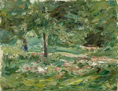 Max Liebermann, Wannseegarten, Um 1925, Öl auf Holz