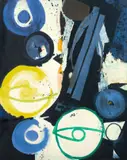 Orakel by Ernst Wilhelm Nay, 1964, Öl auf Leinwand, sold May 2013