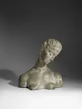 Wilhelm Lehmbruck, Büste der Knienden (Geneigter Frauenkopf), 1912, Getönter Steinguss