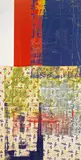 Robert Rauschenberg, City Pattern (Stadtmuster) - ROCI, Berlin, 1990, Acryl, Lackfarbe, Stoffcollage und Farbserigraphie auf Holz