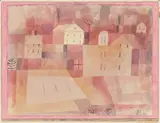 Paul Klee, Später Wintertag am Horn zu Weimar, 1923, Aquarell auf Bütten, auf Karton aufgezogen
