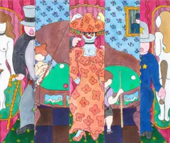 William Copley, The Kids No Trooper, 1989, Öl auf Leinwand