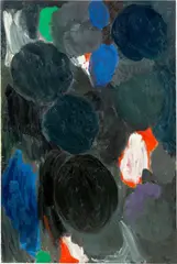 Ernst Wilhelm Nay, Metagrau, 1960, Öl auf Leinwand