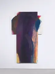Arnulf Rainer, Dunkle Figur, 1990, Öl auf Holz