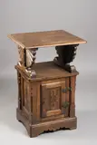 Dušan Jurkovič, A Bedroom Furniture Set, 1900, oak, carrara marble, brass