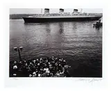 S.S. Normandie by Berenice Abbott, Gelatin silver print, sold Oct 2019