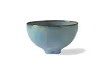Bowl by Gertrud and Otto Natzler, Sky and Clouds light blue glazed ceramic, sold Oct 2019
