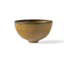 Bowl with inverted rim by Gertrud and Otto Natzler, Tiger Eye reduction glazed ceramic, sold Oct 2019