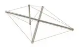 Ken Snelson, Untitled (Study for X-Piece), 1967, Aluminum and Steelon wire