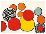 Taches de Rousseur, Pl. 2 (from La Mémoire Élémentaire) by Alexander Calder, c. 1976, Color lithograph on Japon nacr paper, sold Oct 2019