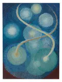 Oskar Fischinger, Space Motion #1, 1955, Oil on canvas