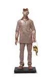 Valay Shende, Dabbawala, c. 2015, Copper plated brass case, wrist watches, and gold plated fiberglass