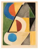 Sonia Delaunay, Untitled, c. 1970, Color etching and aquatint on Arches paper
