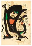 Poster for the exhibition 'Young Artists, '73' by Joan Miró, 1973, Lithograph on Vélin d'Arches paper, sold Oct 2019