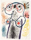 Untitled (from Album 21) by Joan Miró, 1978, Color lithograph on Arches paper, sold Oct 2019
