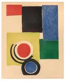 Sonia Delaunay, Untitled, c. 1970, Color etching and aquatint on Arches paper