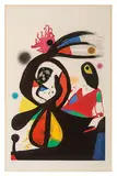 Joan Miró, L'Aigrette Rouge, 1976, Color etching, aquatint, and carborundum on Arches paper