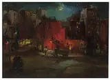 Franz Kline, Little Red Bakery, 1942, Oil on canvas
