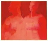 Sideo Fromboluti, Deux Femmes (Rouge), 1968, Oil on canvas