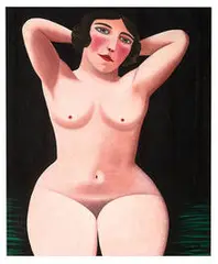 Camille Bombois, Le Nu aux Bras Levés, c. 1925, Oil on canvas