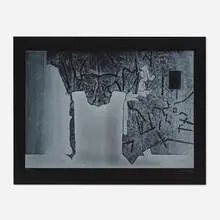 Regrets by Jasper Johns, 2014, intaglio with chine-collé on Hahnemühle Black, sold Jun 2024