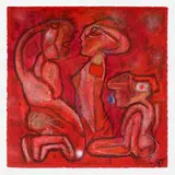 Roberto Sebastian Matta, Perser l’invisible, 1995, etching in colors with carborundum and hand-coloring in gouache and pastel on handmade paper