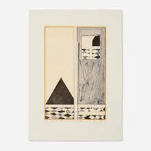 Pyre 2 by Jasper Johns, 2005, etching and aquatint in colors with chine collé, sold Jun 2024