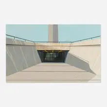 Richard Estes, Arch, St. Louis (from the Urban Landscapes No. I portfolio), 1972, screenprint in colors