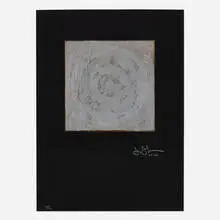 White Target by Jasper Johns, 1968, lithograph in colors on Japan black laid to French Canson black, sold Jun 2024