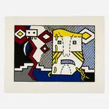 Roy Lichtenstein, American Indian Theme V (from the American Indian Theme series)