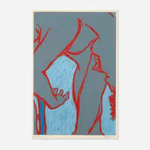 Untitled (from the Six Serigraphs portfolio) by George Segal, 1970, screenprint in colors, sold Jun 2024