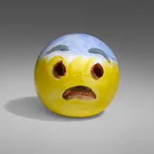 Laura Owens, Untitled (from the Emoji series), 2015, glazed earthenware