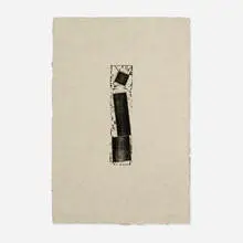 Untitled by Joel Shapiro, 1994, woodcut on Japon, sold Jun 2024