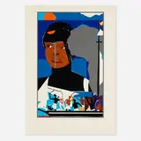 Romare Bearden, Slave Ship, 1977, screenprint in colors