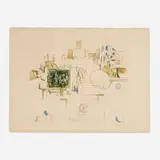 Saul Steinberg, The Braque Postcard (from the Six Drawing Tables portfolio)